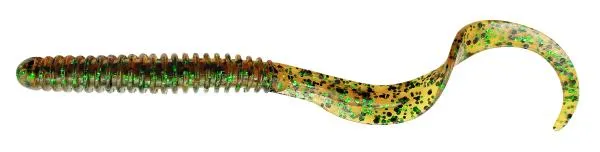 NextFish - Horgász webshop és horgászbolt - RIB WORM 10.5CM 5G GREEN PUMPKIN 8PCS