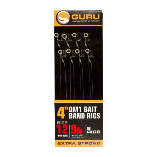 NextFish - Horgász webshop és horgászbolt - GURU QM1 BAIT BAND READY RIGS 4\" -10cm (GRR033) - SIZE 18