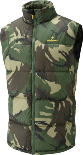 NextFish - Horgász webshop és horgászbolt - WYCHWOOD Puffer Gilet Camouflage XL terepmintás mellény